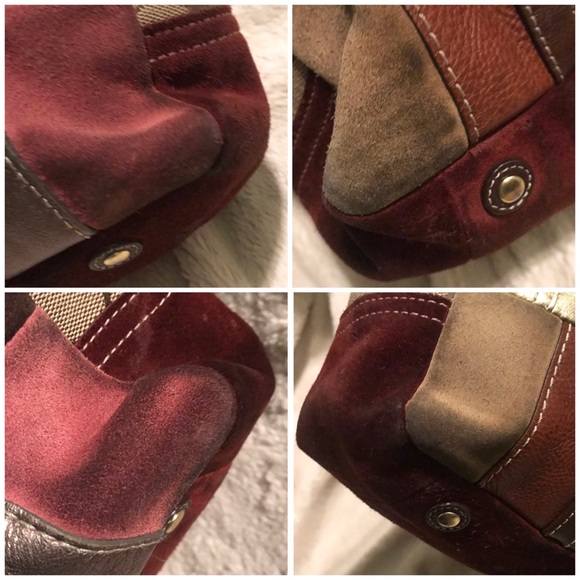 🔥🔥SUPER SALE🔥🔥PRICE FIRM✅👑Coach Leather Suede Multipatch Handbag Tote - Picture 7 of 12